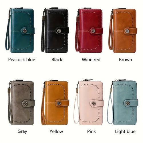 Women's Wallet – RFID Blocking, Large Capacity – front view