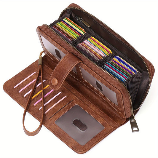 Women's Wallet – RFID Blocking, Large Capacity, Compact, for Travel – front view