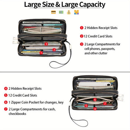 Women's Wallet – RFID Blocking, Large Capacity – detail view 9