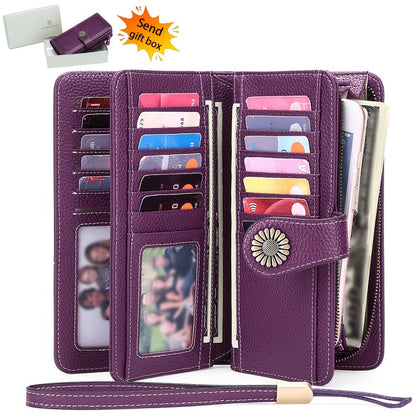 Women's Wallet – RFID Blocking, Large Capacity – front view
