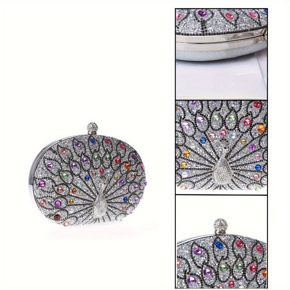 Women's Wallet – Rhinestone Clutch Round Clasp Evening – detail view 6