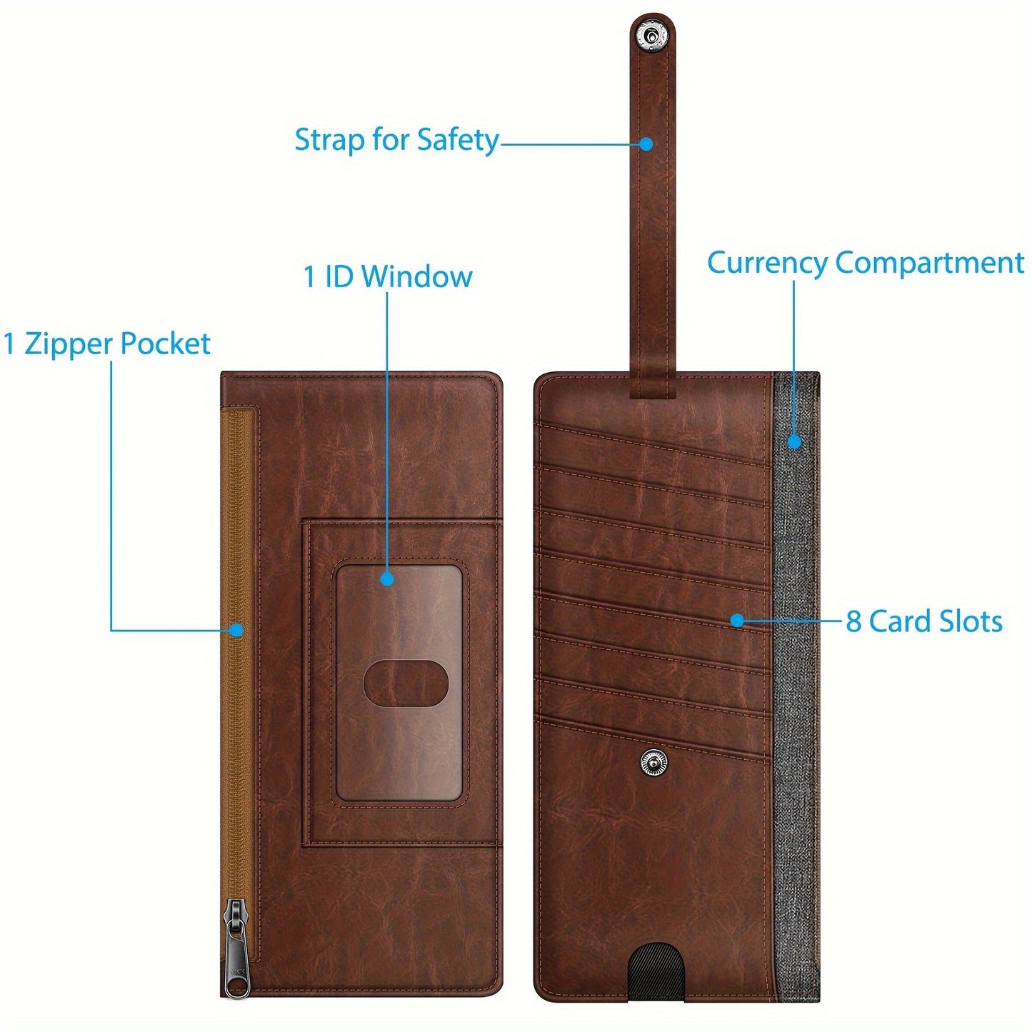 Women's Wallet – Slim Card Card Slots Id – front view - product view 9