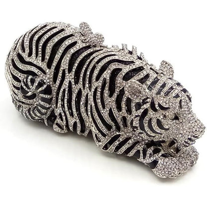 Women's Wallet – Tiger Shaped Evening Clutch Sparkling – detail view 9