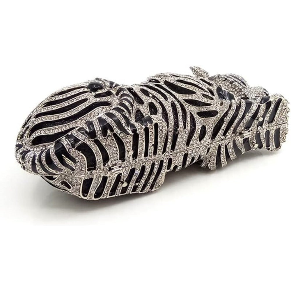 Women's Wallet – Tiger Shaped Evening Clutch Sparkling – detail view 4