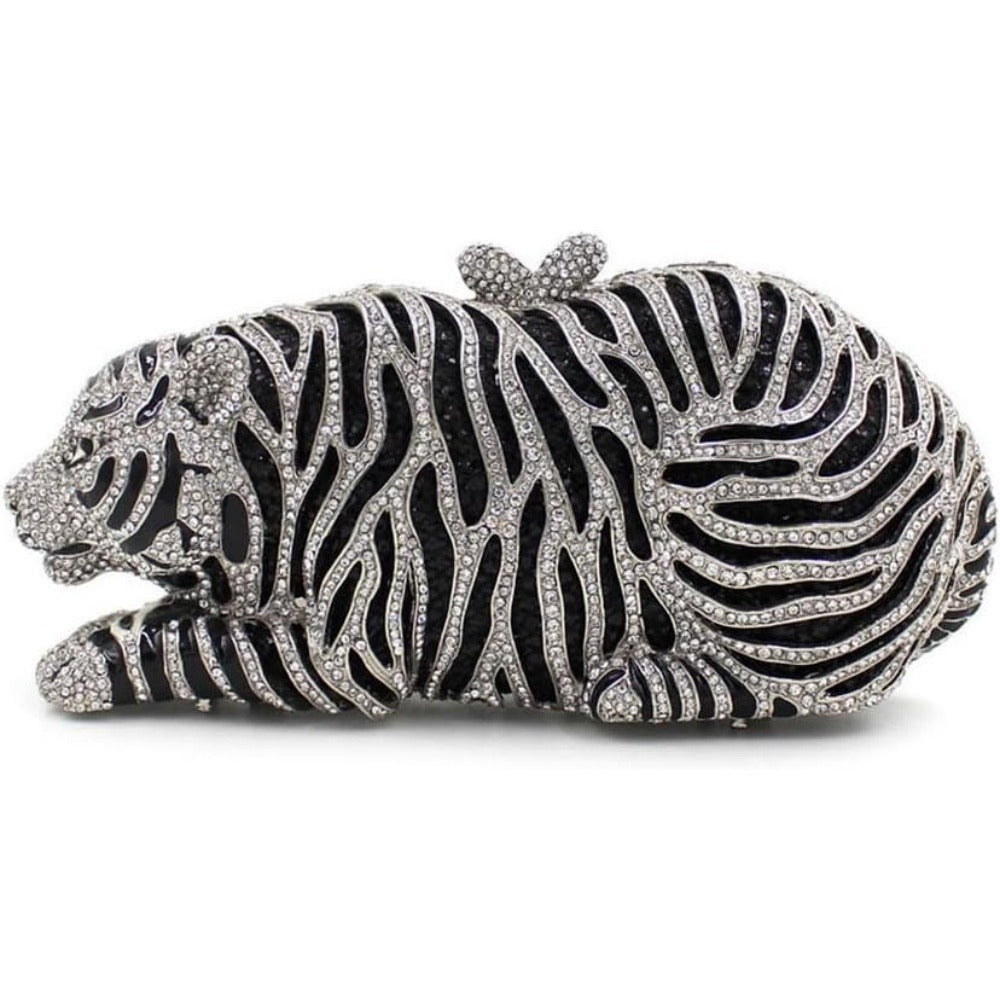 Women's Wallet – Tiger Shaped Evening Clutch Sparkling – detail view 7