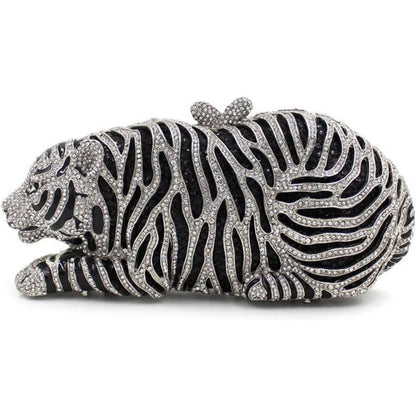 Women's Wallet – Tiger Shaped Evening Clutch Sparkling – detail view 7