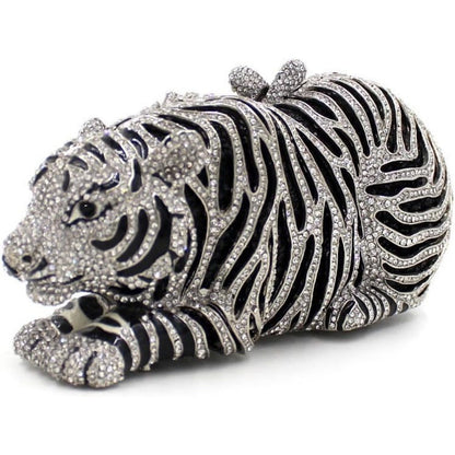 Women's Wallet – Tiger Shaped Evening Clutch Sparkling – detail view 8