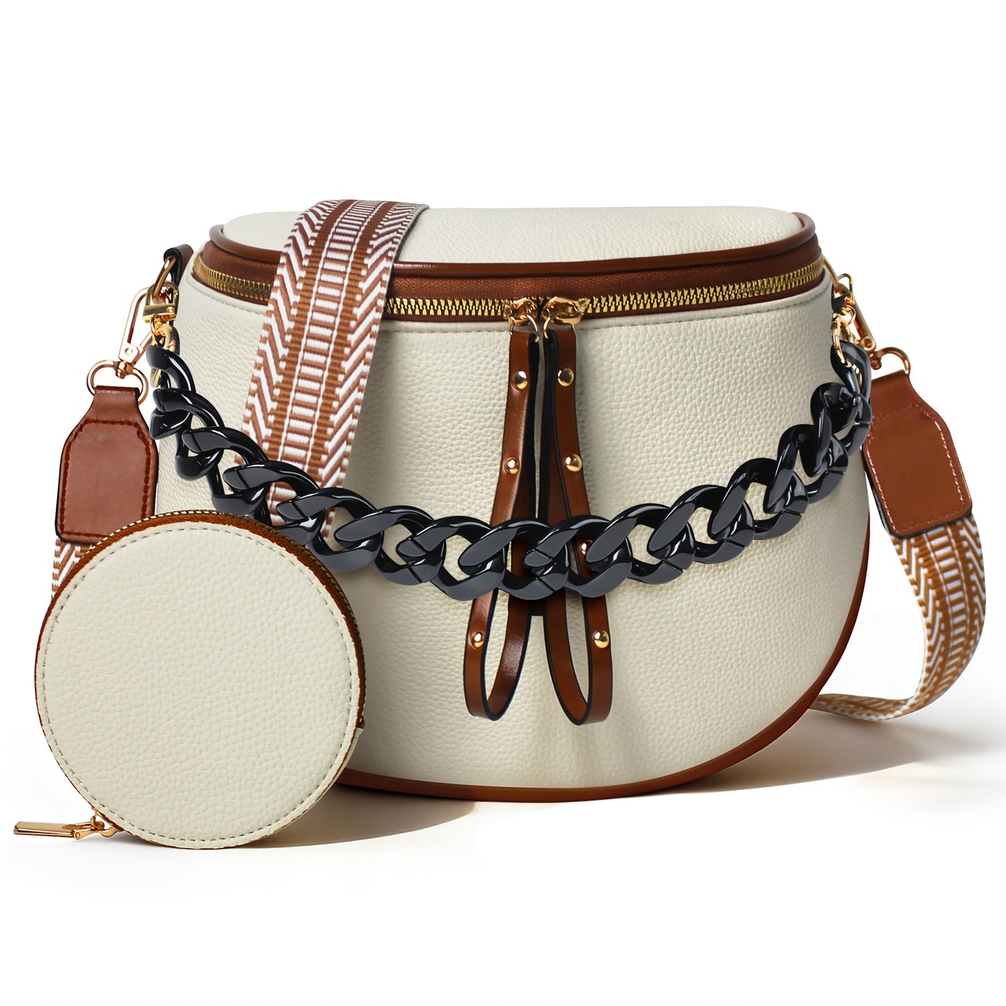 Women's Wallet – for Travel & Everyday Use, Chain Strap Set Adjustable Detachable – detail view 7