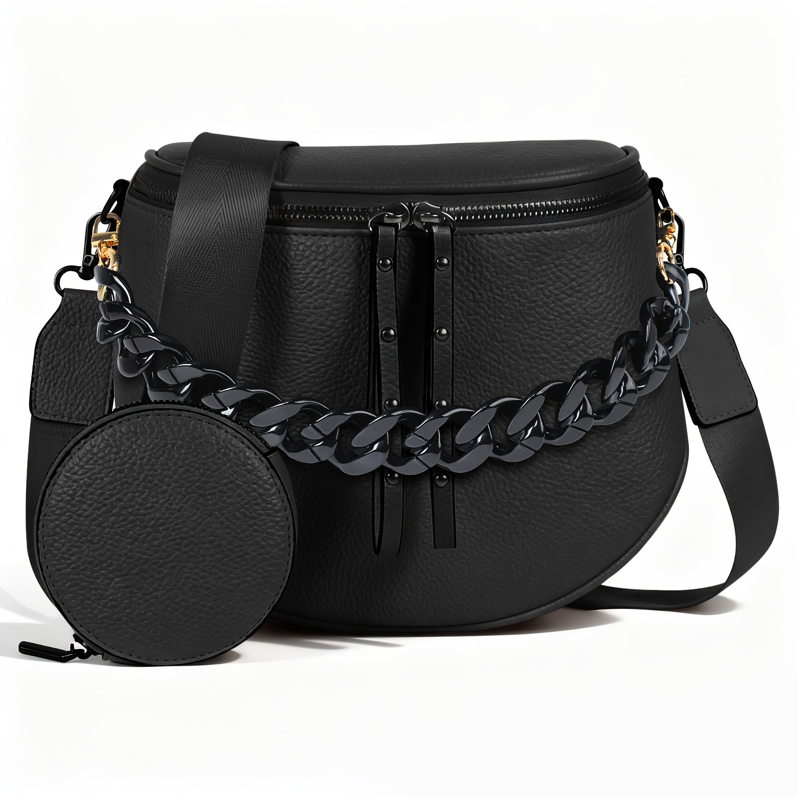 Women's Wallet – for Travel & Everyday Use, Chain Strap Set Adjustable Detachable – detail view 37