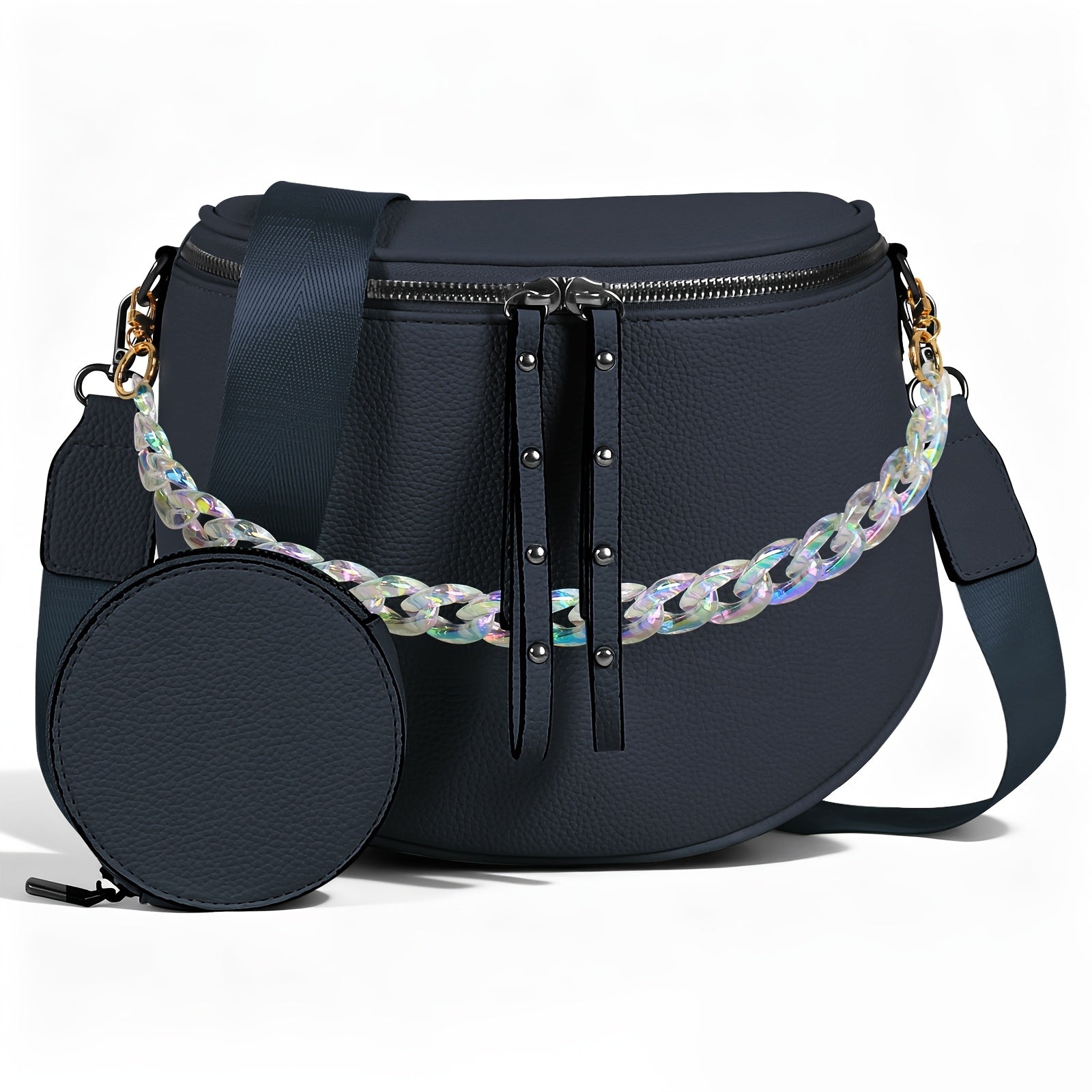 Women's Wallet – for Travel & Everyday Use, Chain Strap Set Adjustable Detachable – alternate view