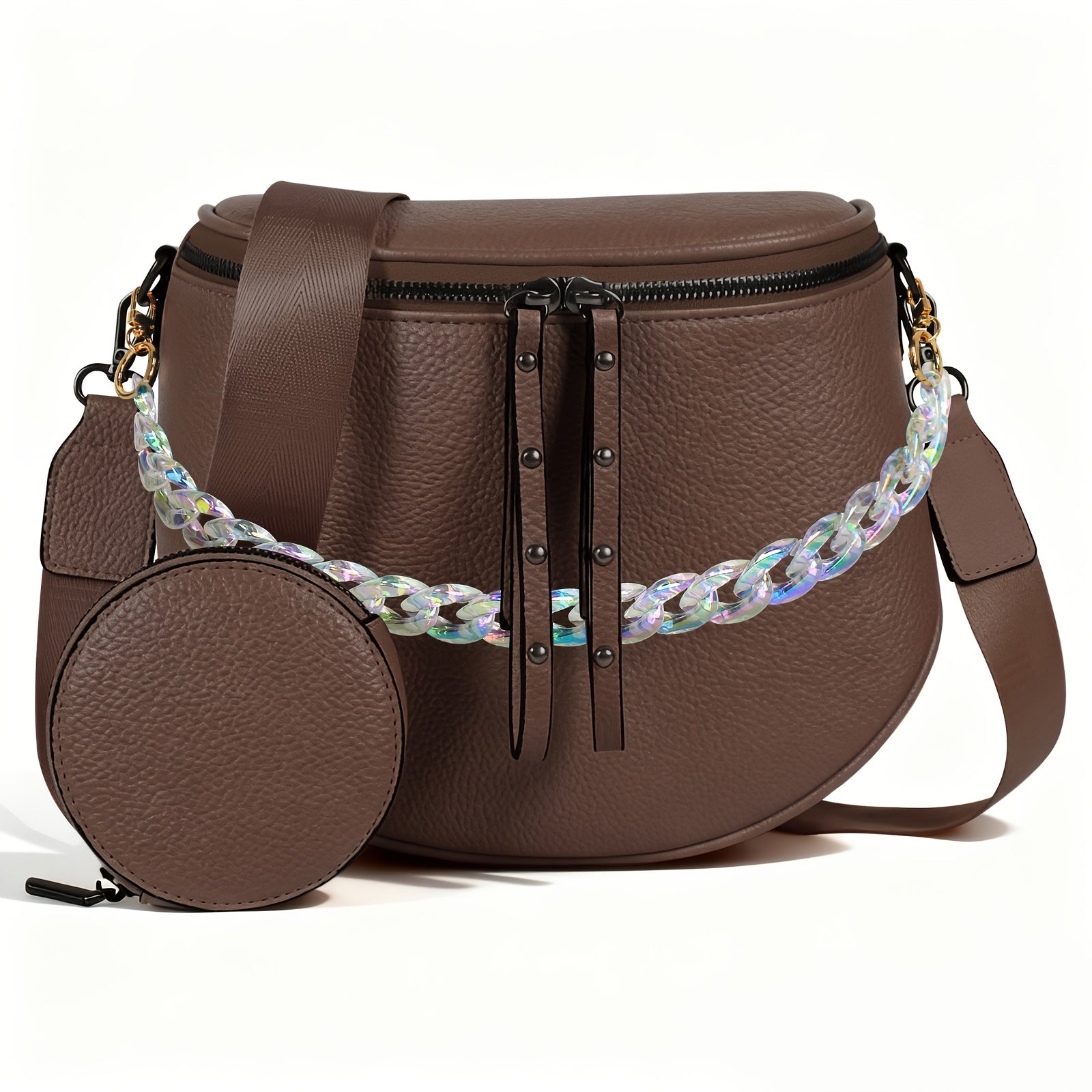 Women's Wallet – for Travel & Everyday Use, Chain Strap Set Adjustable Detachable – detail view 34