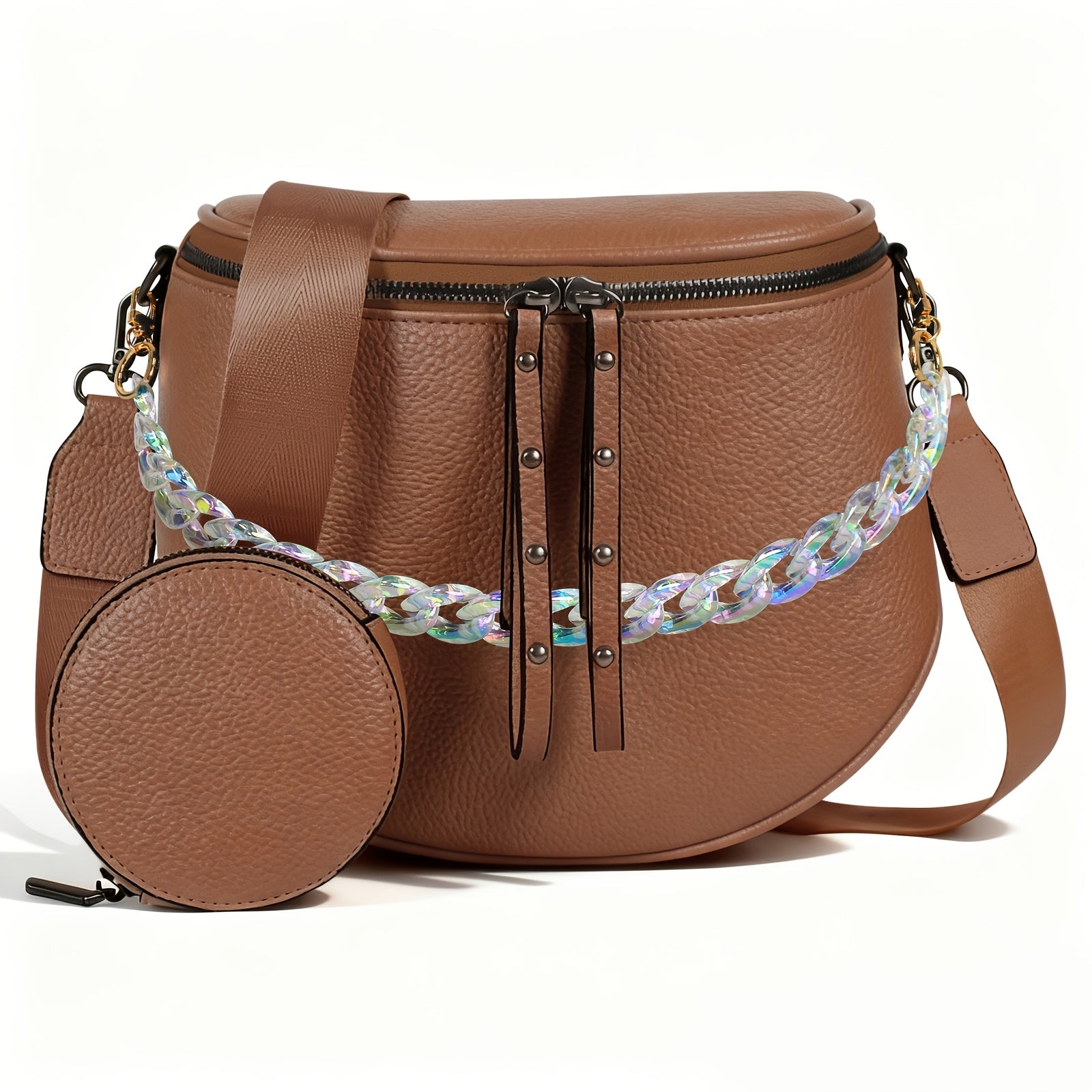 Women's Wallet – for Travel & Everyday Use, Chain Strap Set Adjustable Detachable – detail view 41