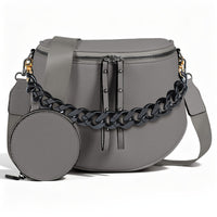 Gray + Glossy Black Chain