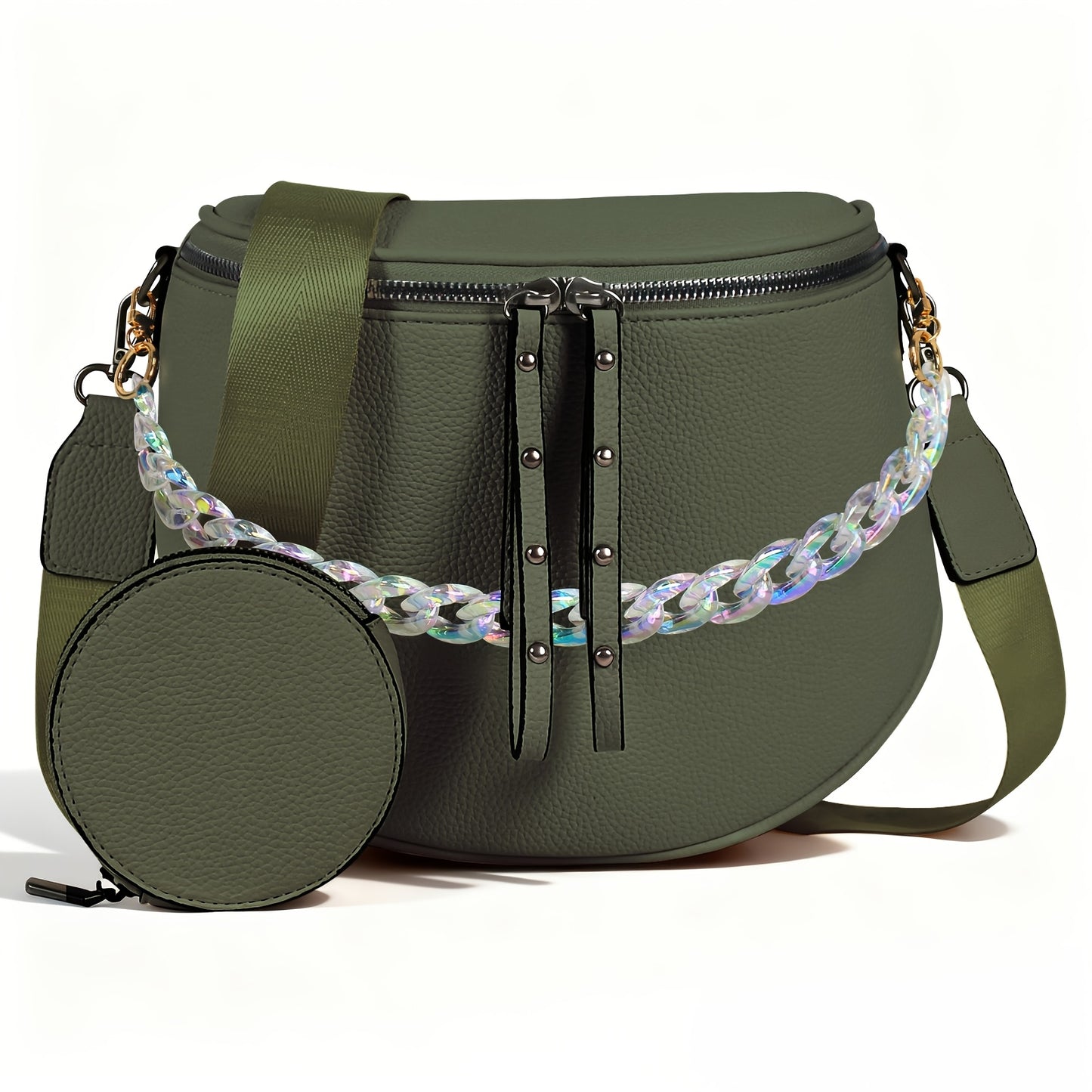 Women's Wallet – for Travel & Everyday Use, Chain Strap Set Adjustable Detachable – detail view 2