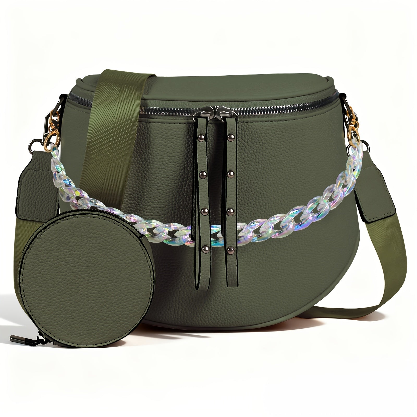 Women's Wallet – for Travel & Everyday Use, Chain Strap Set Adjustable Detachable – detail view 2