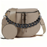 Light color + glossy black chain