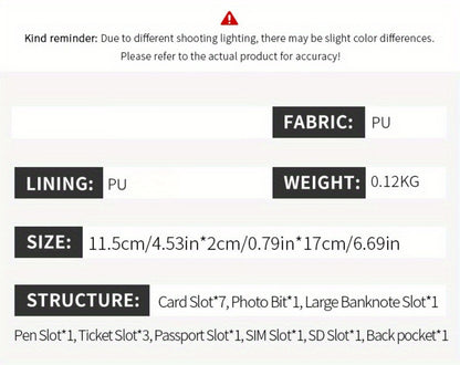 Women's Wallet – for Travel & Everyday Use, Rfid Bifold Zipper Passport Organizer – detail view 12
