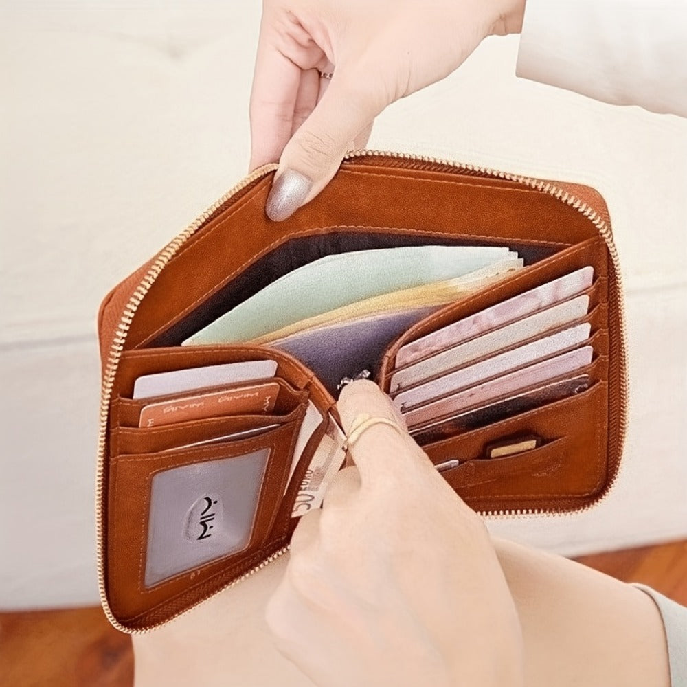 Women's Wallet – for Travel & Everyday Use, Rfid Bifold Zipper Passport Organizer – detail view 8