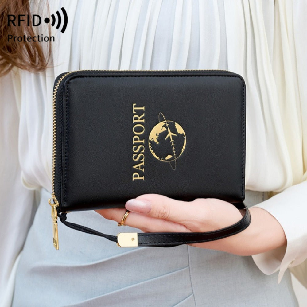 Women's Wallet – for Travel & Everyday Use, Rfid Bifold Zipper Passport Organizer – detail view 10