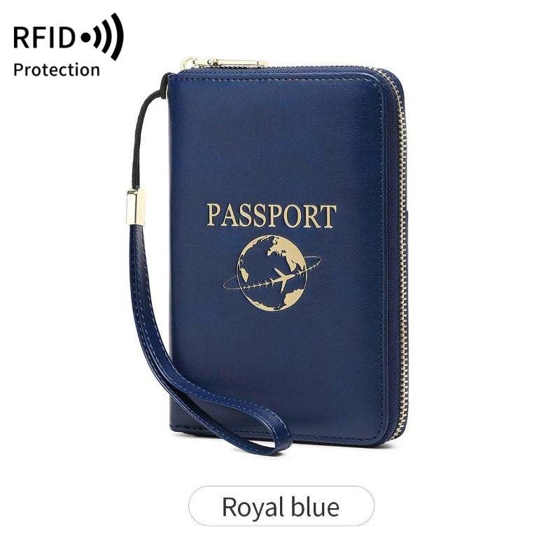 Women's Wallet – for Travel & Everyday Use, Rfid Bifold Zipper Passport Organizer – front view - product view 19