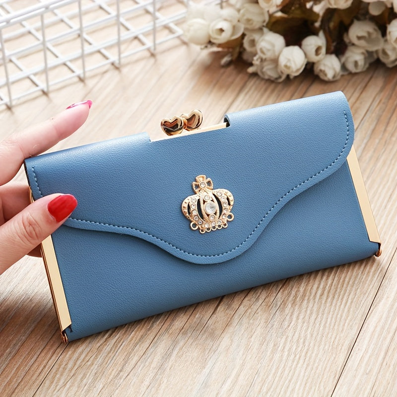 Women's Wallet – Trifold Clutch Rhinestone Crown Luxury – detail view 15
