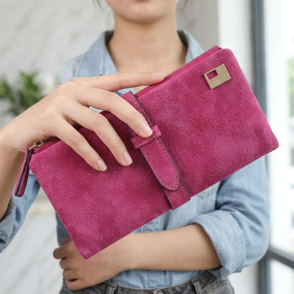 Women's Wallet – Vegan Leather, Vegan Leather Long Solid Color – detail view 9