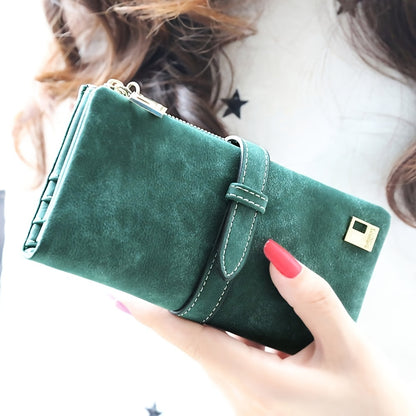 Women's Wallet – Vegan Leather, Vegan Leather Long Solid Color – detail view 17