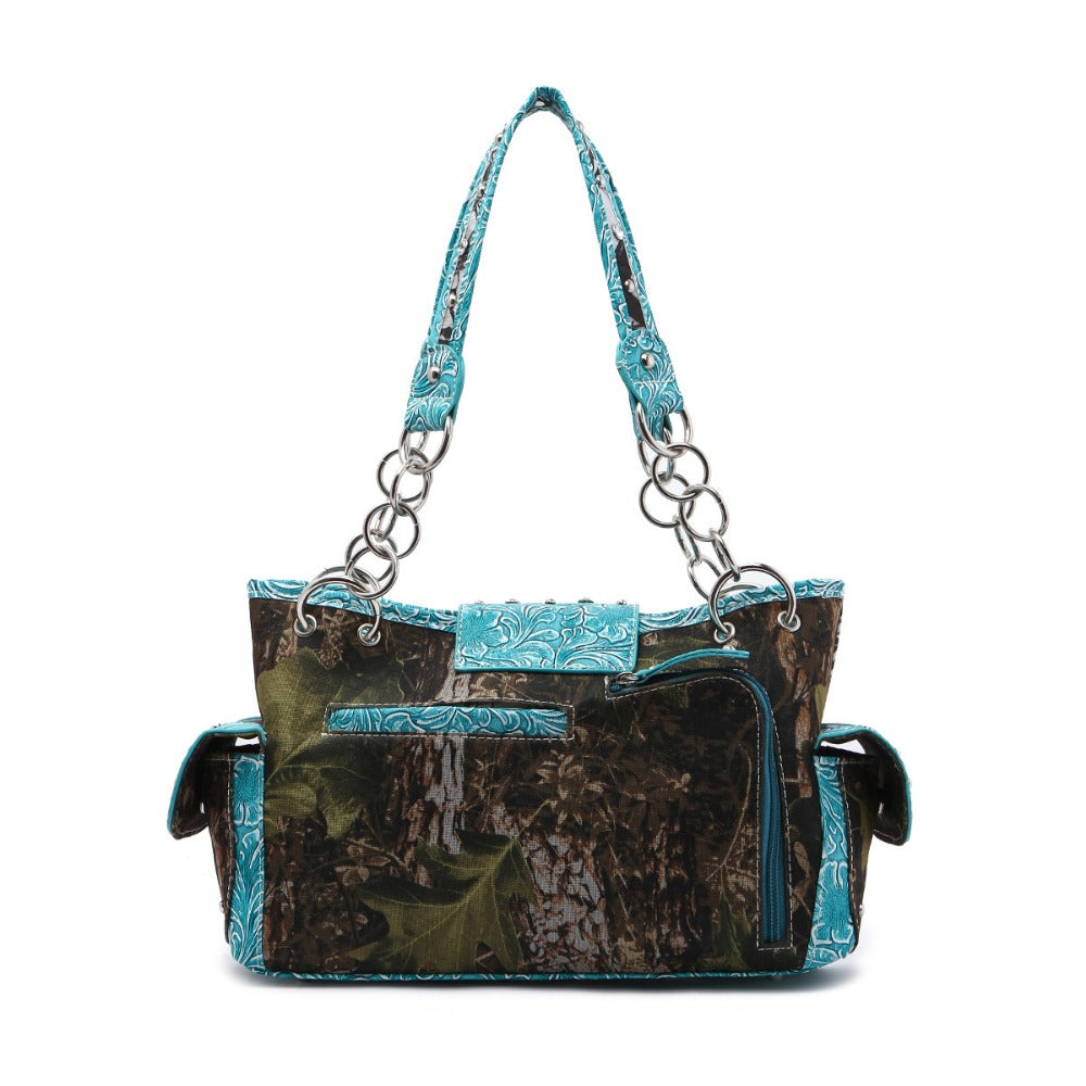 Women's Wallet – Western Camouflage Set Decorative Buckles – detail view 6