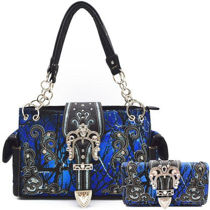Women's Wallet – Western Style Embroidered Set Faux – detail view 9