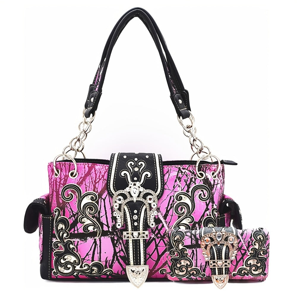 Women's Wallet – Western Style Embroidered Set Faux – detail view 8