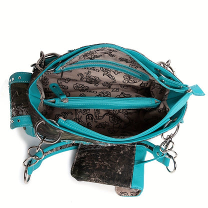 Women's Wallet – Western Studded Concealed Carry Camouflage – detail view 17