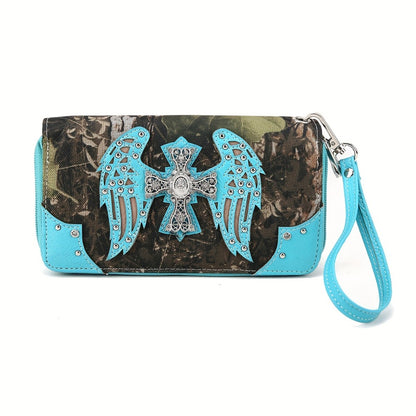 Women's Wallet – Western Studded Concealed Carry Camouflage – detail view 18