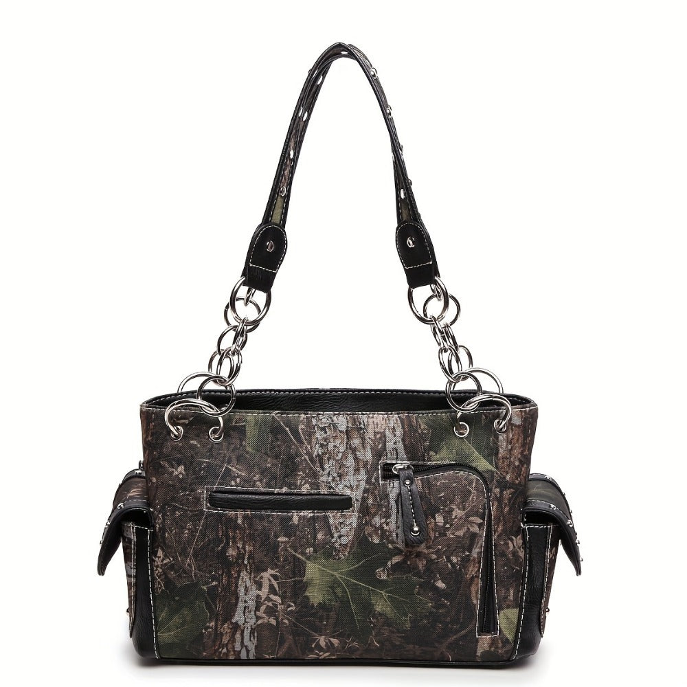 Women's Wallet – Western Studded Concealed Carry Camouflage – detail view 2