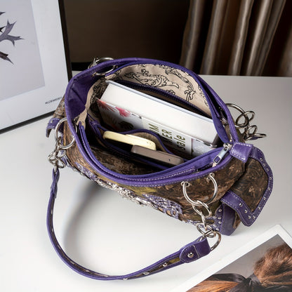Women's Wallet – Western Studded Concealed Carry Camouflage – detail view 6