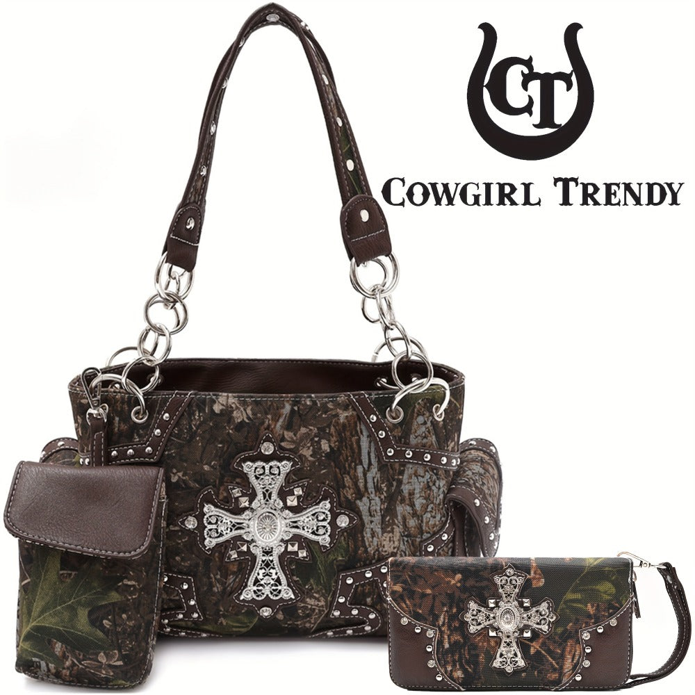 Women's Wallet – Western Studded Faux Leather Concealed – detail view 17