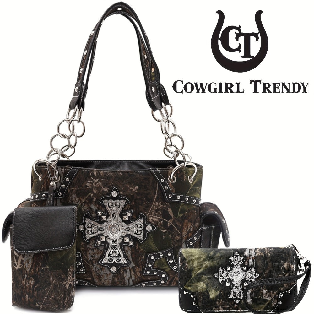 Women's Wallet – Western Studded Faux Leather Concealed – detail view 4