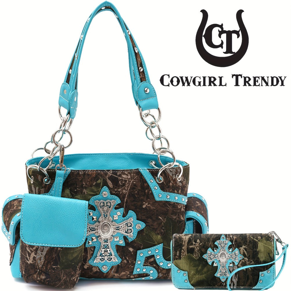 Women's Wallet – Western Studded Faux Leather Concealed – detail view 6