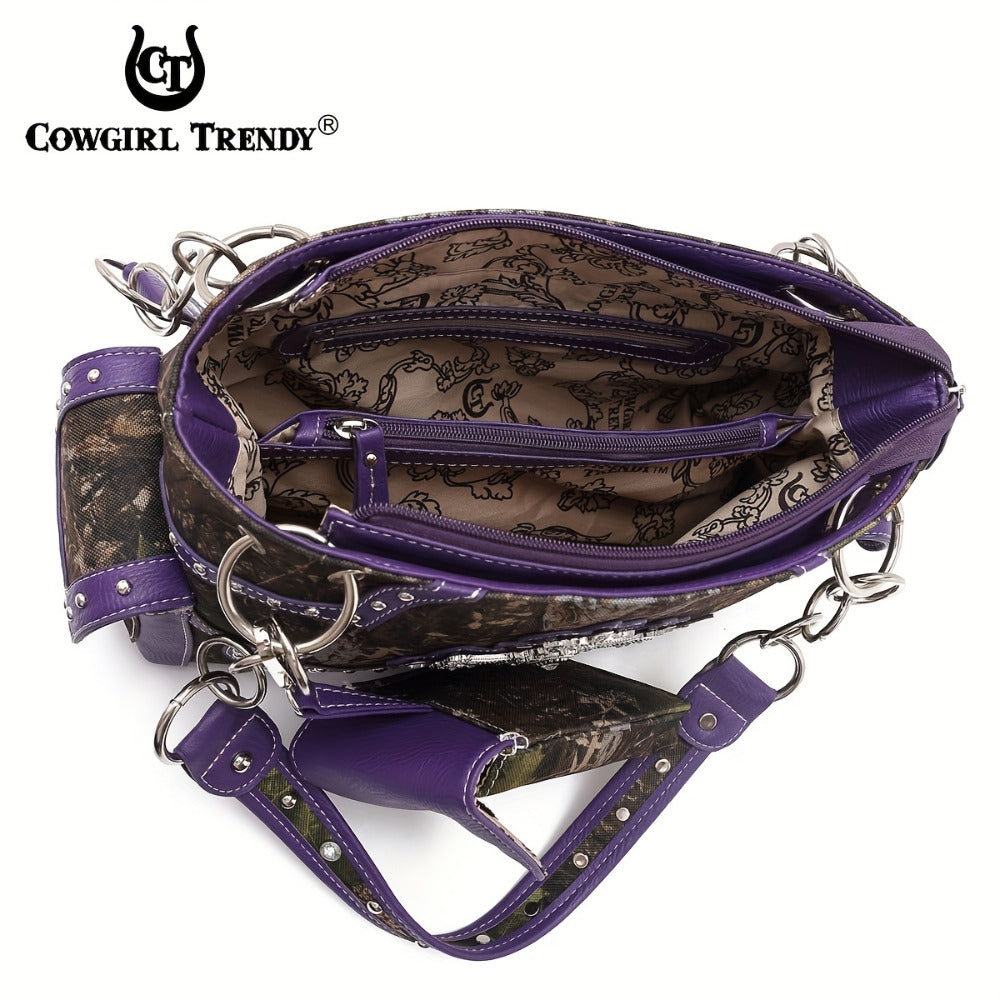 Women's Wallet – Western Studded Faux Leather Concealed – detail view 7