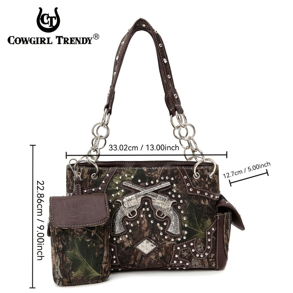 Women's Wallet – Western Tooled Set Concealed Carry – detail view 9