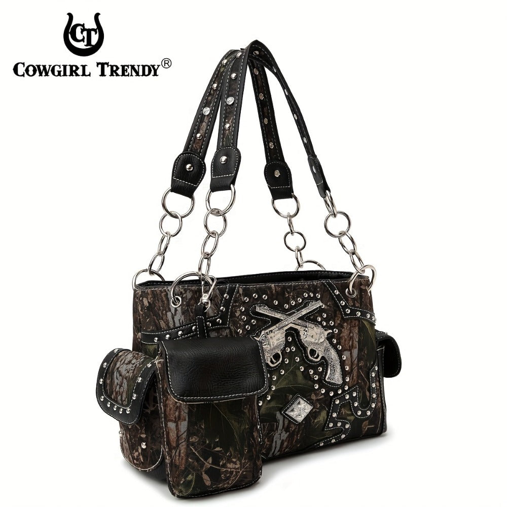 Women's Wallet – Western Tooled Set Concealed Carry – alternate view