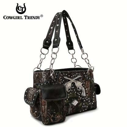 Women's Wallet – Western Tooled Set Concealed Carry – alternate view