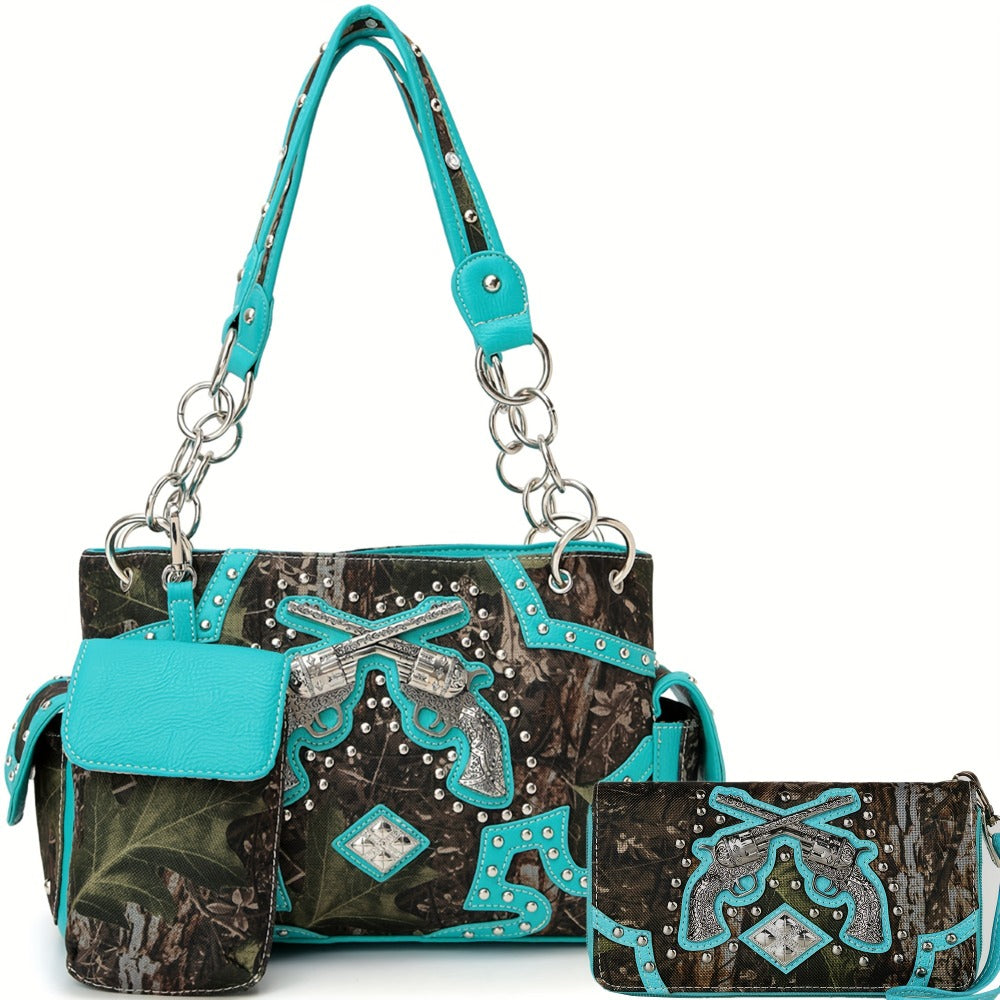 Women's Wallet – Western Tooled Set Concealed Carry – detail view 5