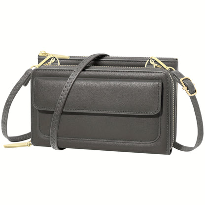 Women's Wallet – 13 Colors, PU Leather, Mini, Adjustable Strap | Bag Vero – front view