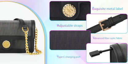 Women's Wallet – 7 Color, Led Light Up Luminous Evening | Bag Vero – detail view 12