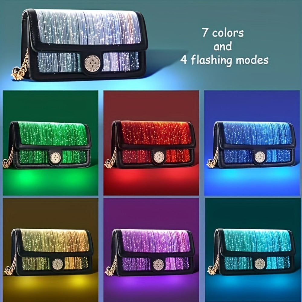 Women's Wallet – 7 Color, Led Light Up Luminous Evening | Bag Vero – front view