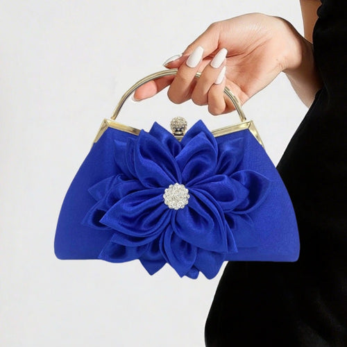 Women's Wallet – Beaded Flower Evening Vintage Clutch | Bag Vero – front view