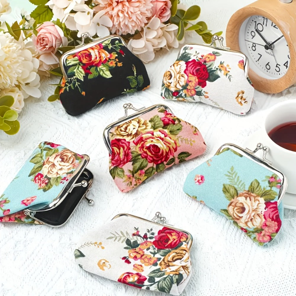 Women's Wallet – Mini, Flower Coin Set Of Small | Bag Vero – front view