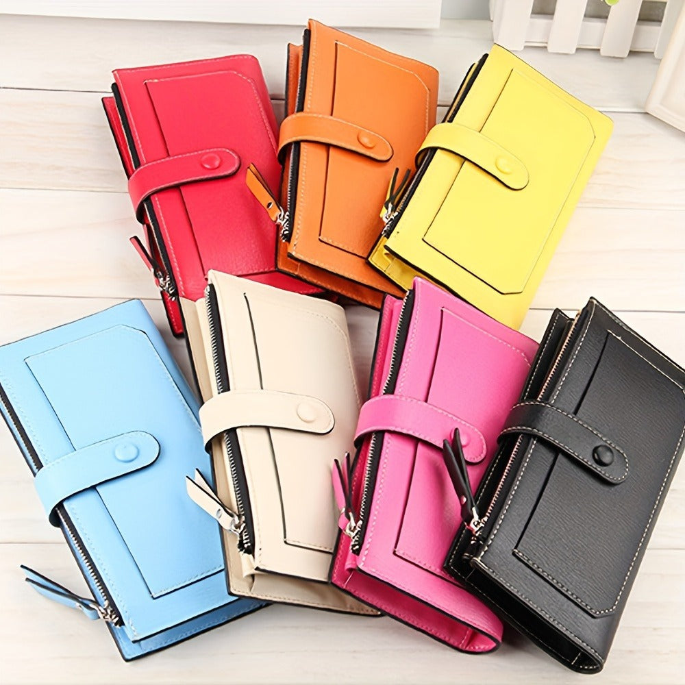 Women's Wallet – PU Leather, Large Capacity | Bag Vero – front view